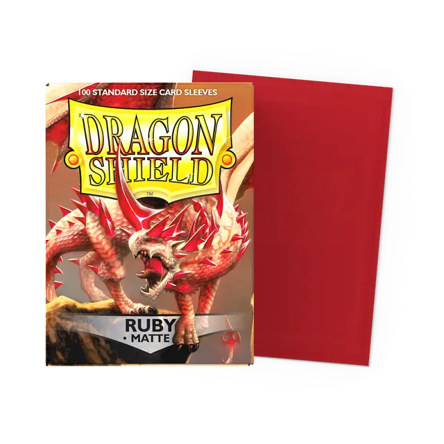 Dragon Shield Matte - Ruby (100 ct. in box)