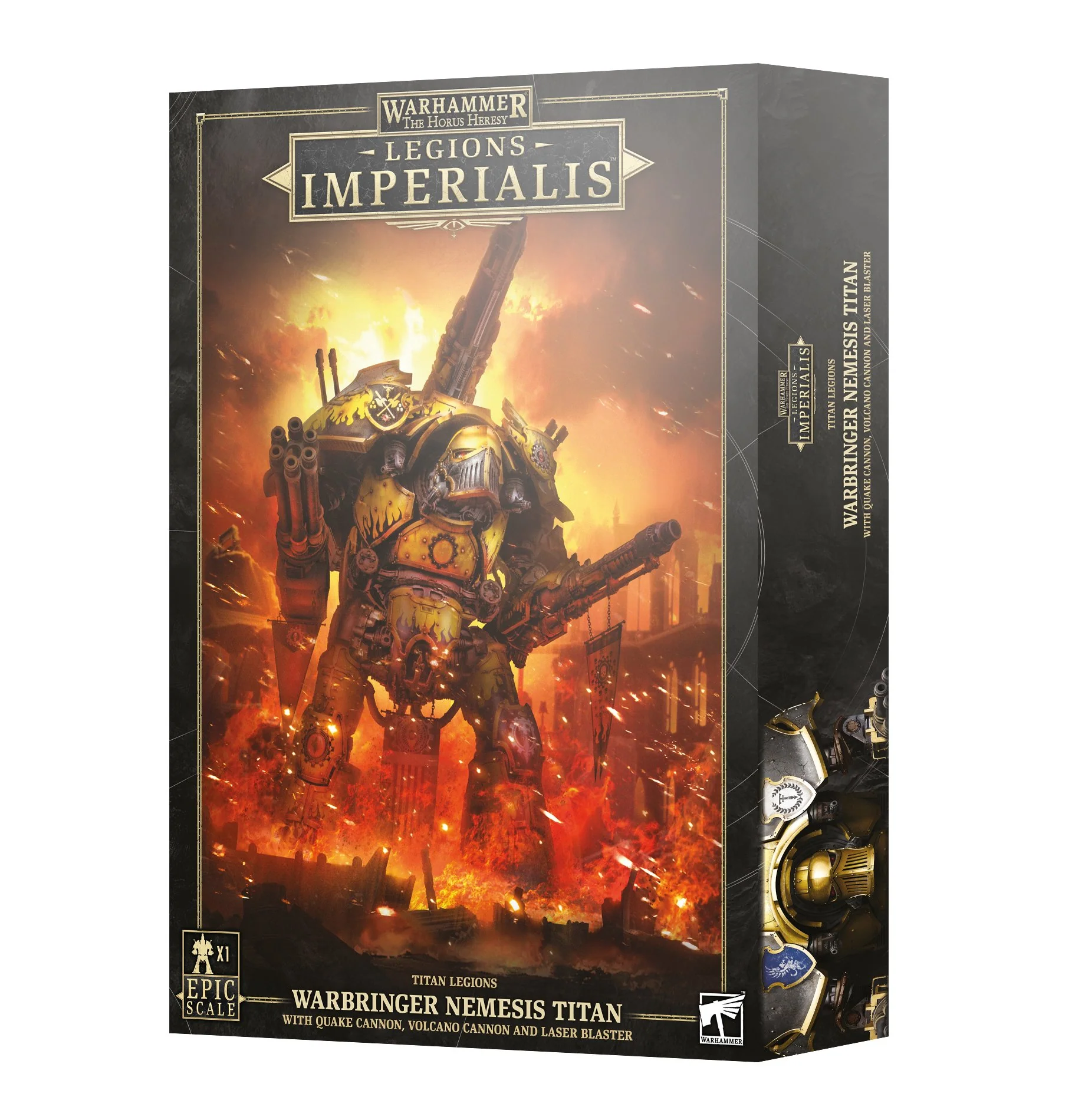 Legions Imperialis: Titan Legions: Warbringer Nemesis Titan with Quake Cannon, Volcano Cannon and Laser Blaster