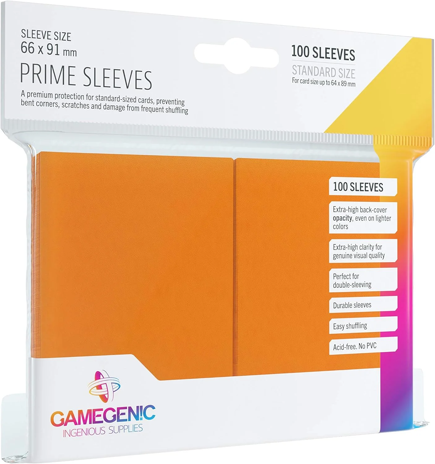 Prime Sleeves - Orange (100)
