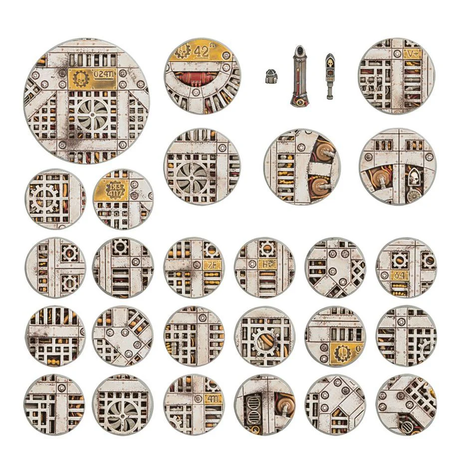 Sector Mechanicus Industrial Bases 32mm, 40mm and 65mm Round Bases - Image 2