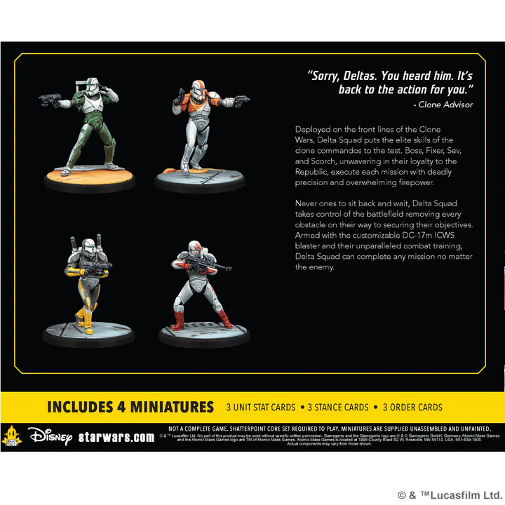 Star Wars Shatterpoint: Detla Squad Form Up Squad Pack - Image 2